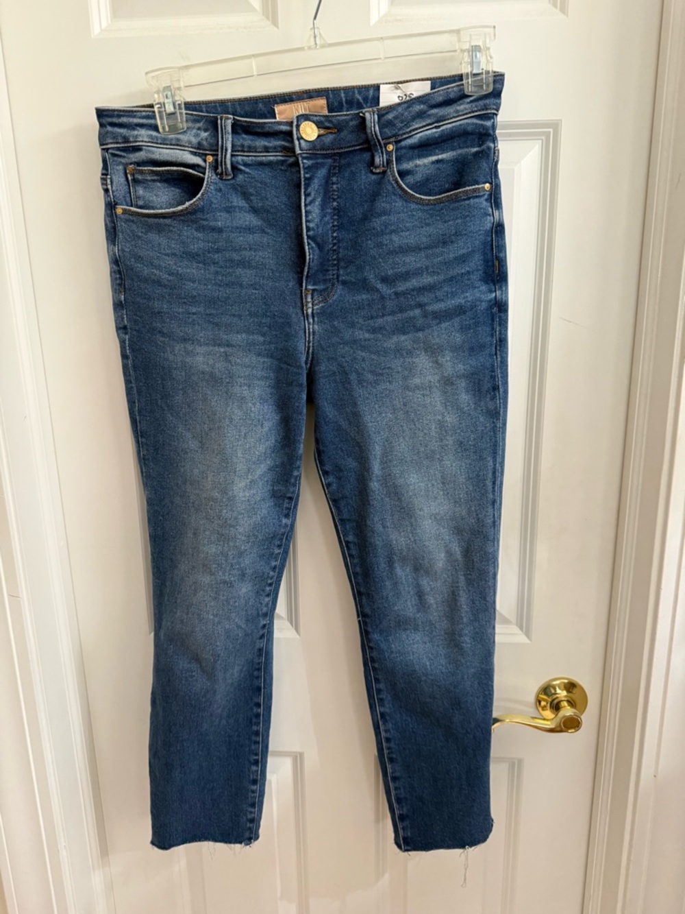 Kut from the Kloth Mid-Rise Cropped Women's Jeans in Blue Wash